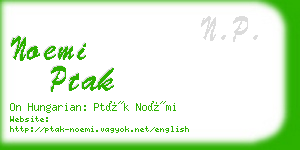 noemi ptak business card